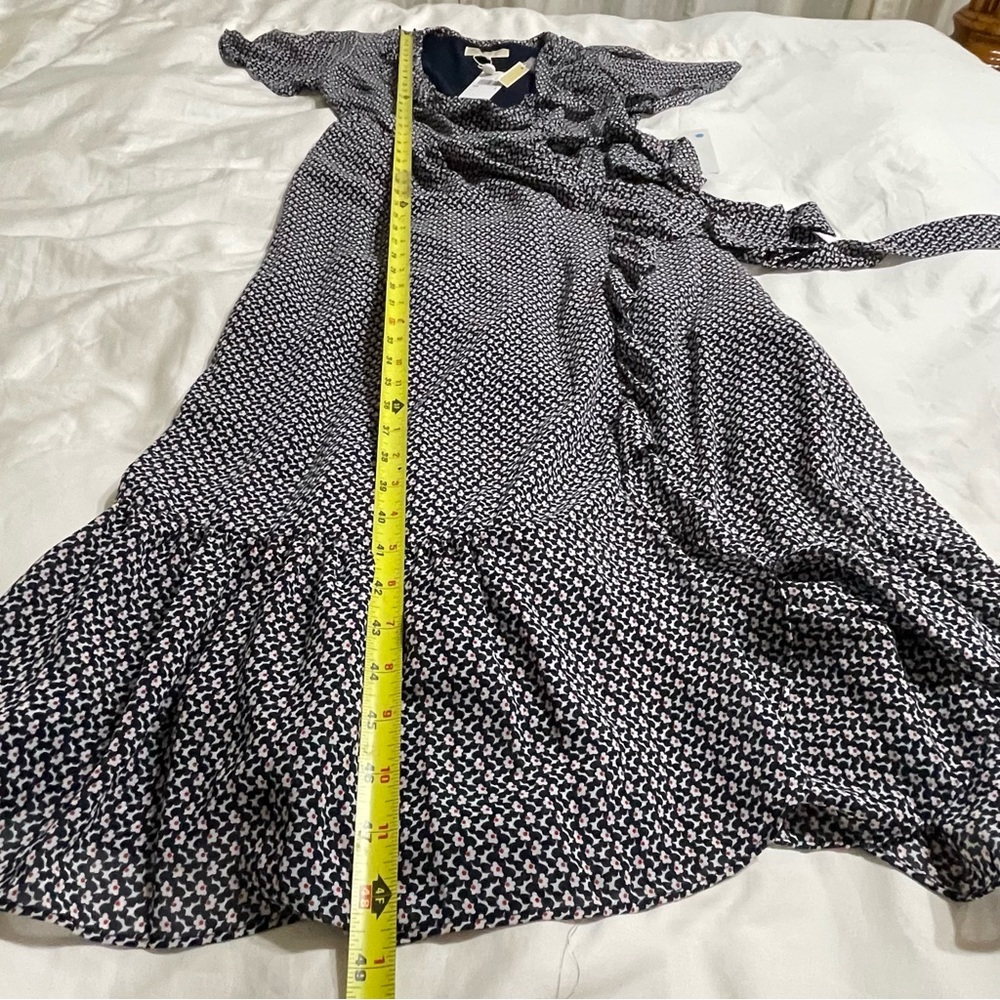 Michael Michael Kors Wrap Dress Ruffle Midi Dress - Picture 10 of 16